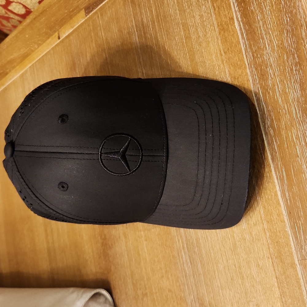 Black Mercedes Benz logo baseball cap